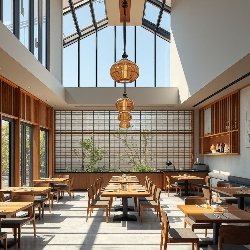 Japandi Restaurant design example 2