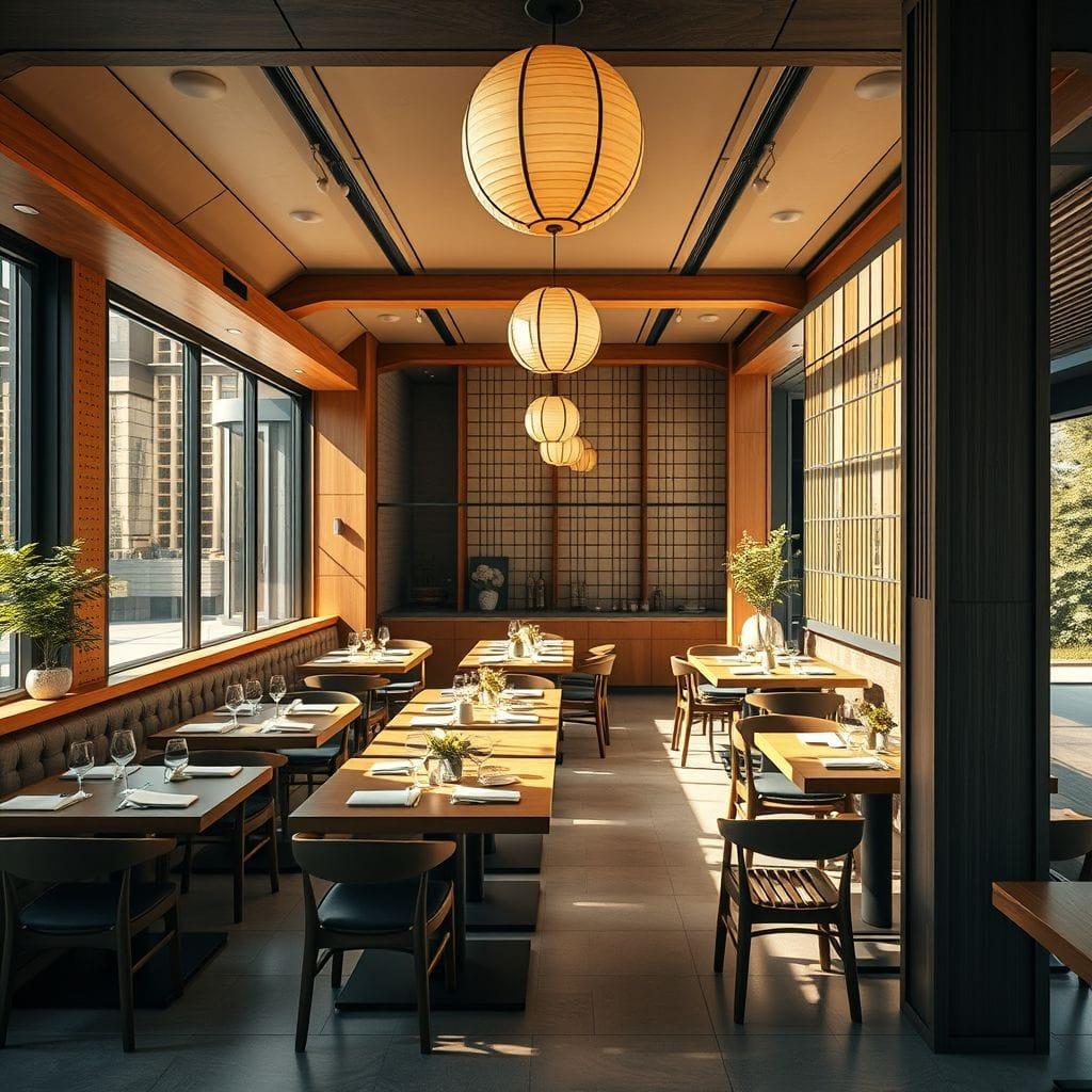 Japandi Restaurant design example 3