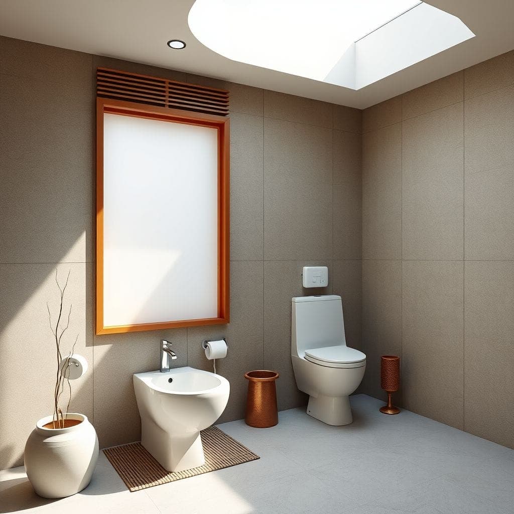Japandi Toilet design example 1