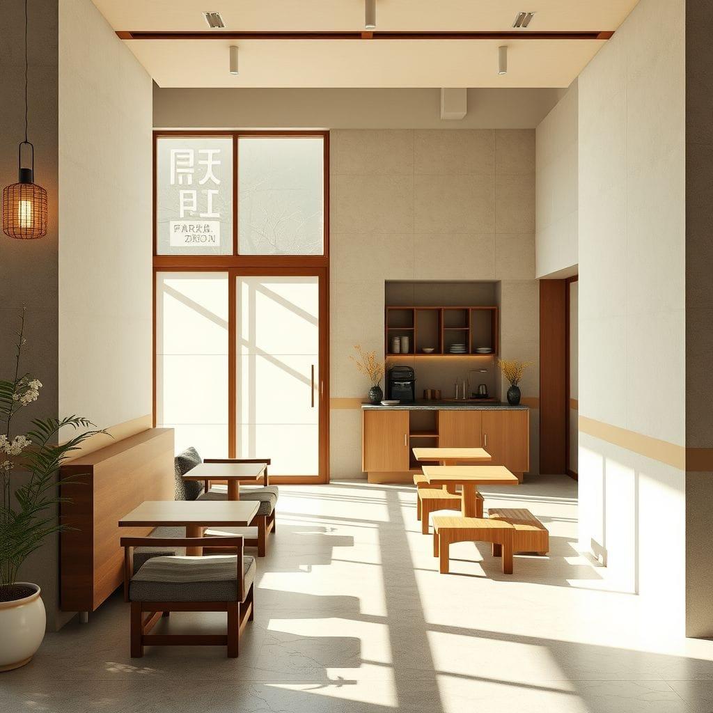 Japanese Design Coffee Shop design example 1