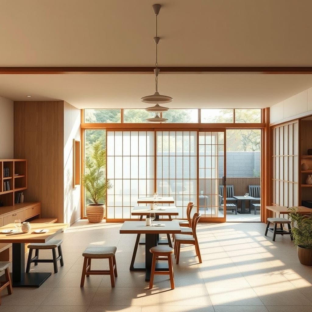 Japanese Design Coffee Shop design example 2