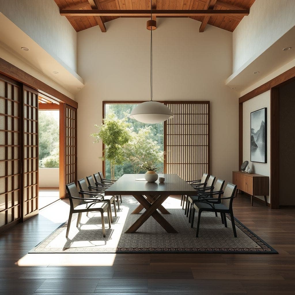 Japanese Design Dining Room design example 3