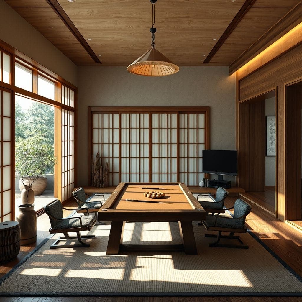 Japanese Design Game Room design example 3