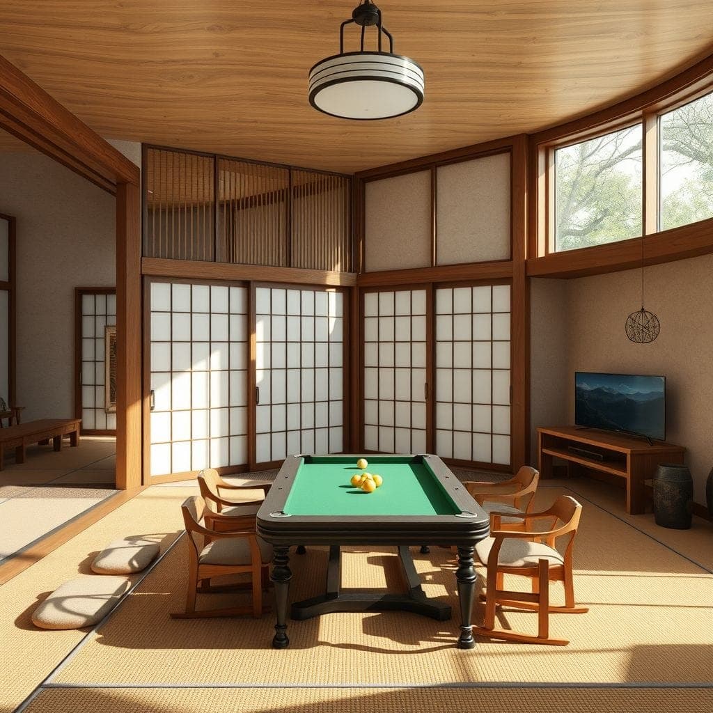 Japanese Design Game Room design example 4