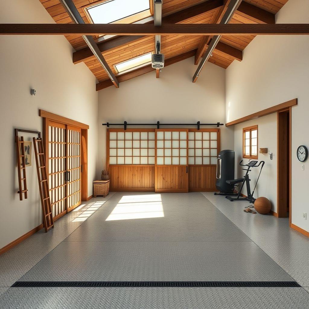 Japanese Design Garage Gym design example 1