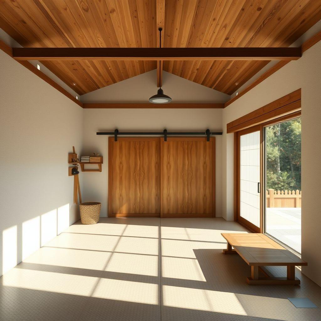 Japanese Design Garage Gym design example 2