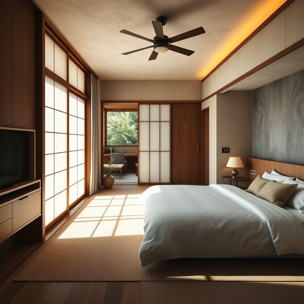 Japanese Design Hotel Room design example 1