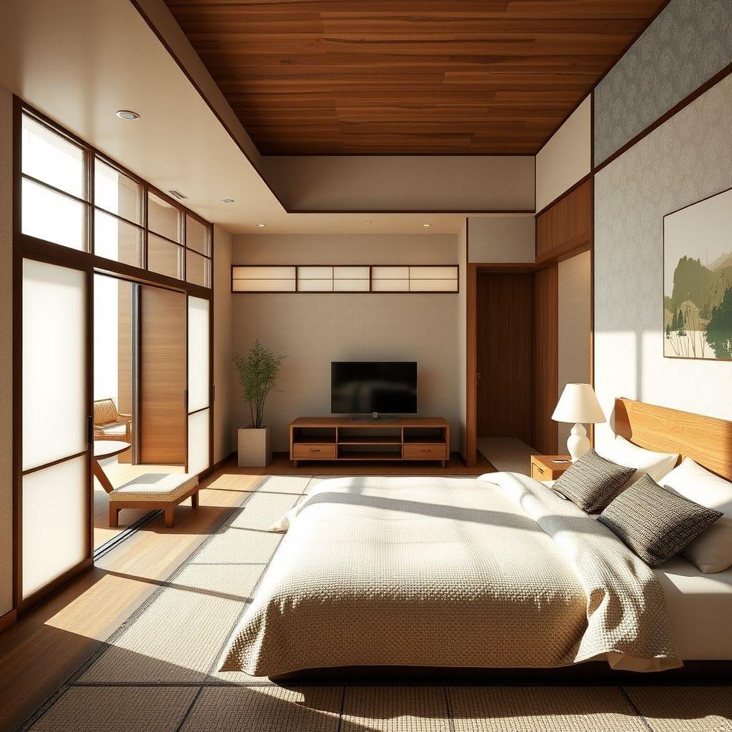 Japanese Design Hotel Room design example 3