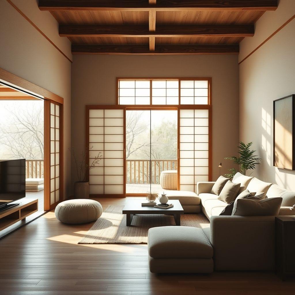 Japanese Design Living Room design example 4