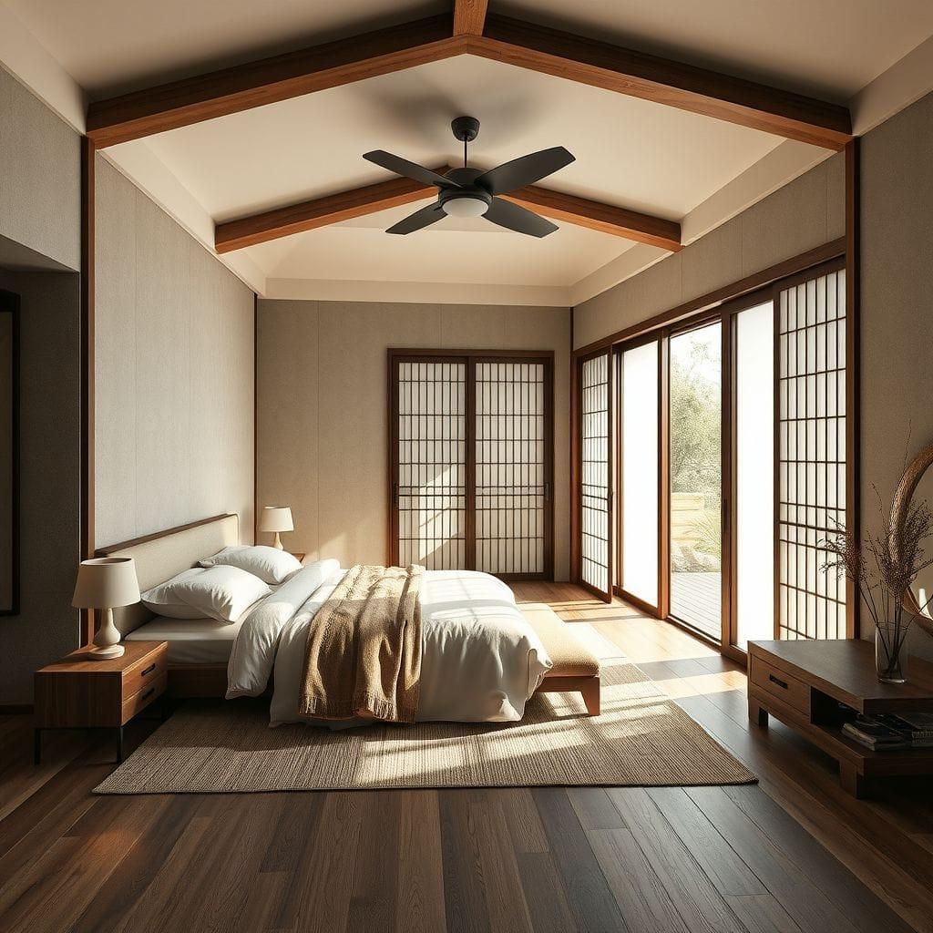 Japanese Design Master Bedroom design example 2