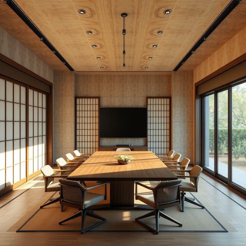 Japanese Design Meeting Room design example 1