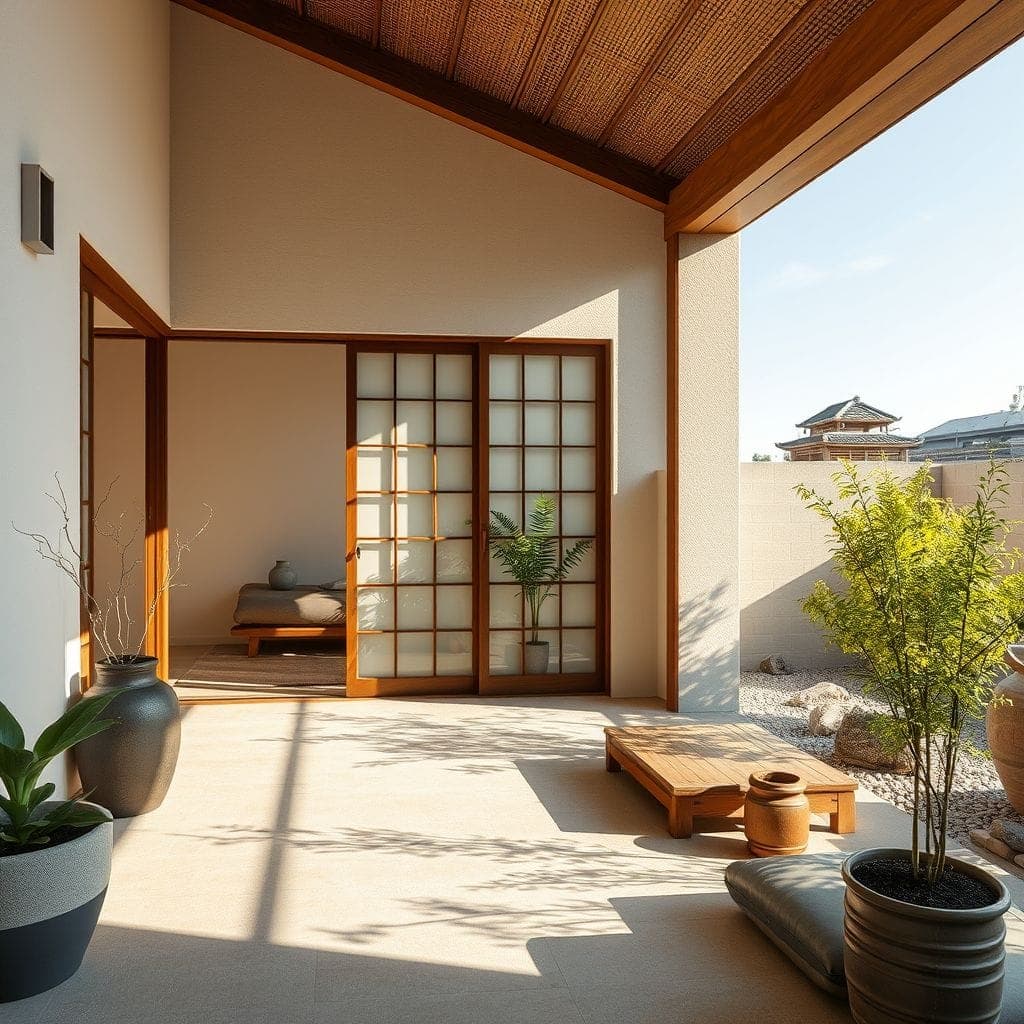Japanese Design Outdoor Patio design example 1