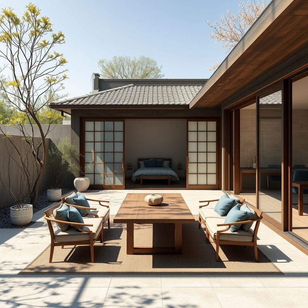 Japanese Design Outdoor Patio design example 3