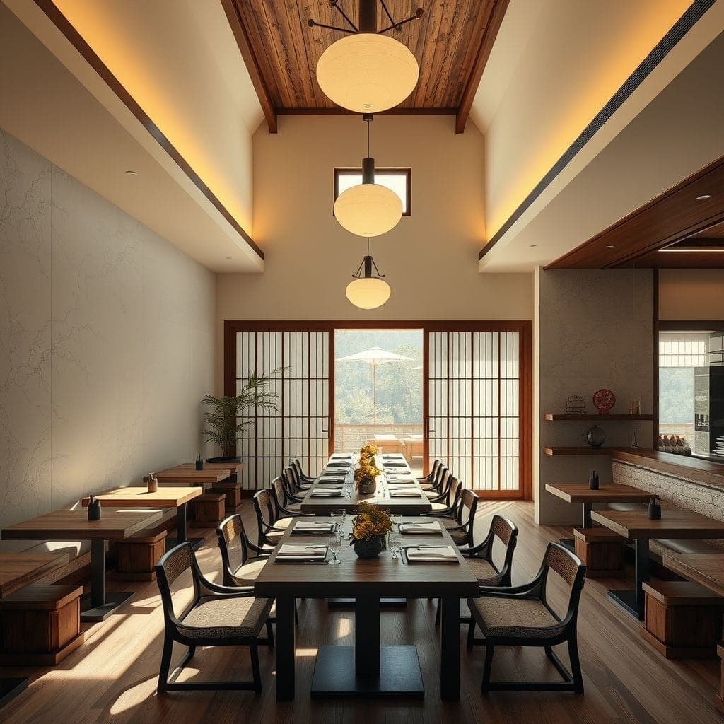 Japanese Design Restaurant design example 1