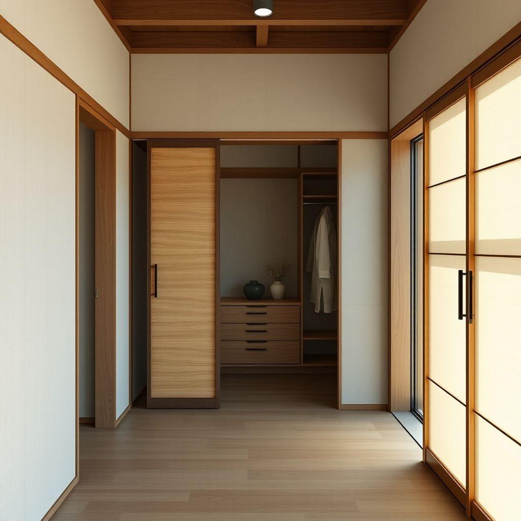 Japanese Design Walk-in Closet design example 3