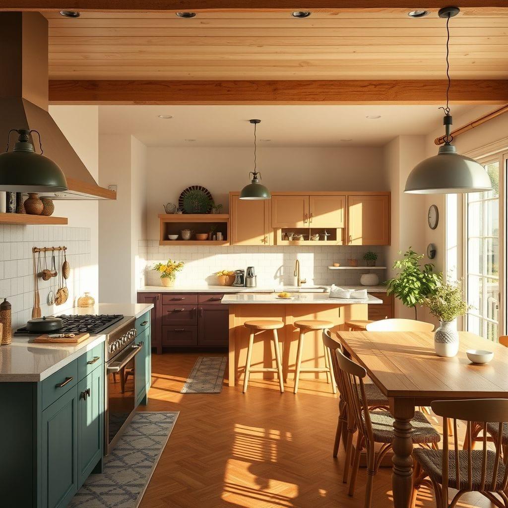  Kitchen Living Combo design example 1