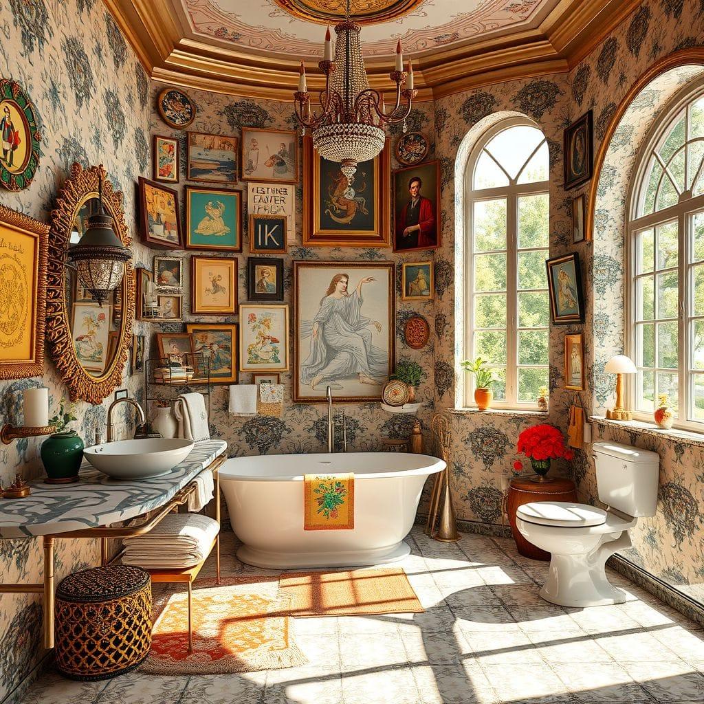 Maximalist Bathroom design example 2