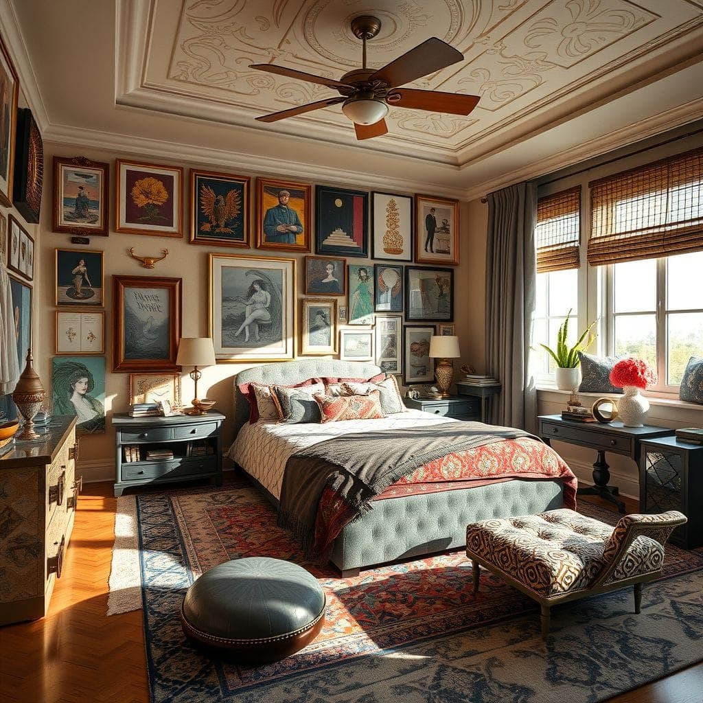 Maximalist Bedroom design example 2