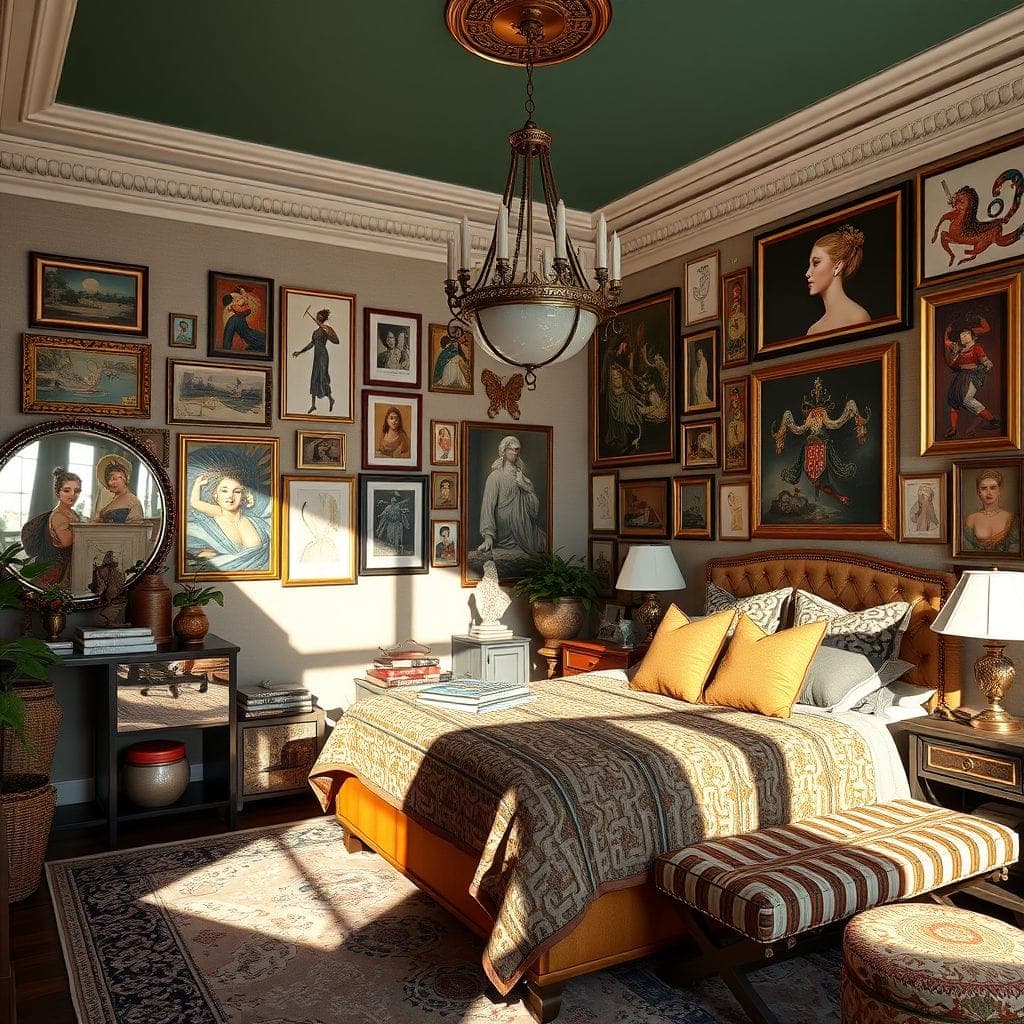Maximalist Bedroom design example 3
