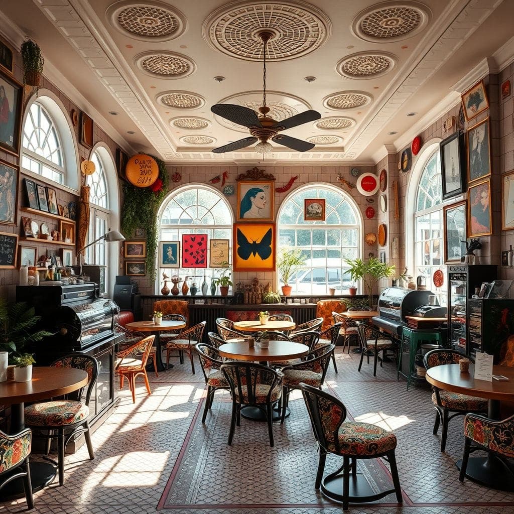 Maximalist Coffee Shop design example 1