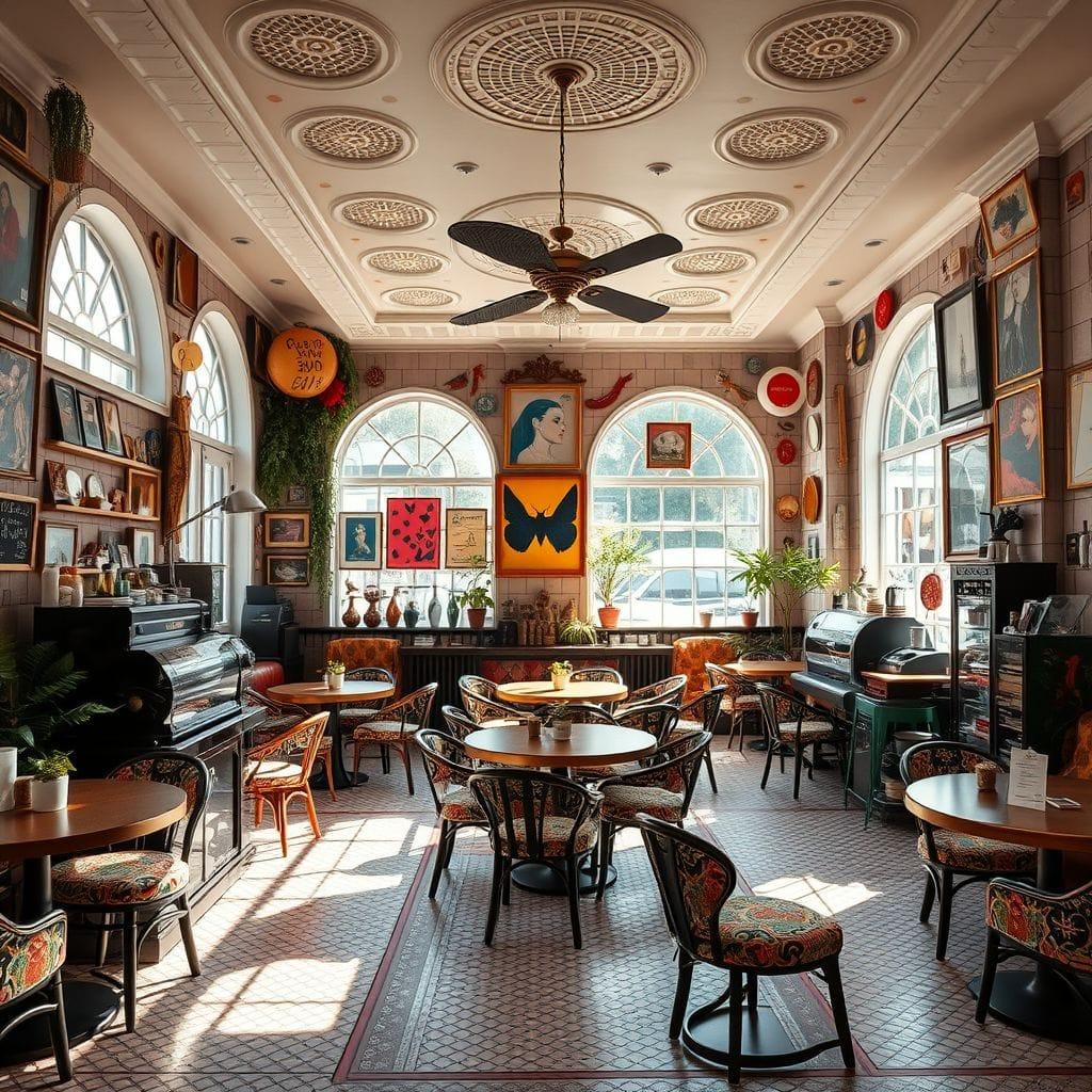 Maximalist Coffee Shop design example 1