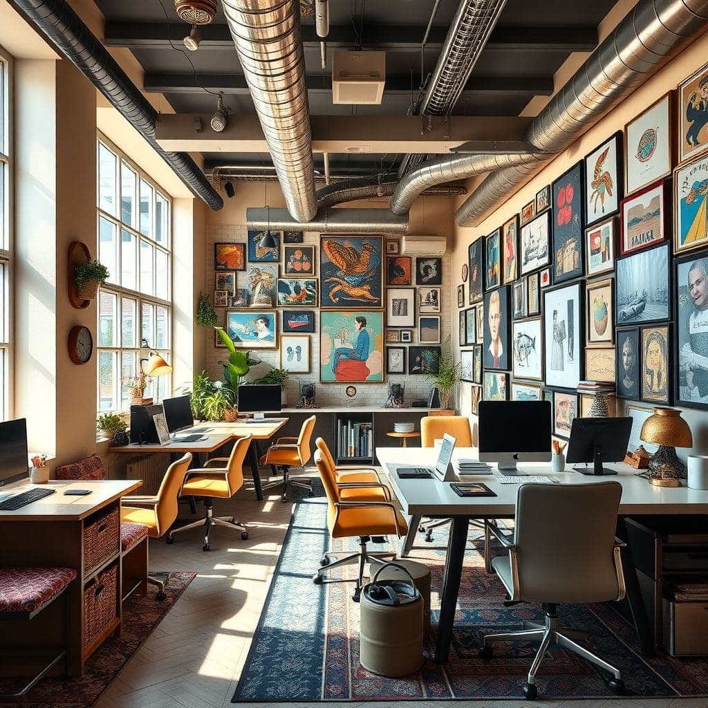 Maximalist Coworking Space design example 2