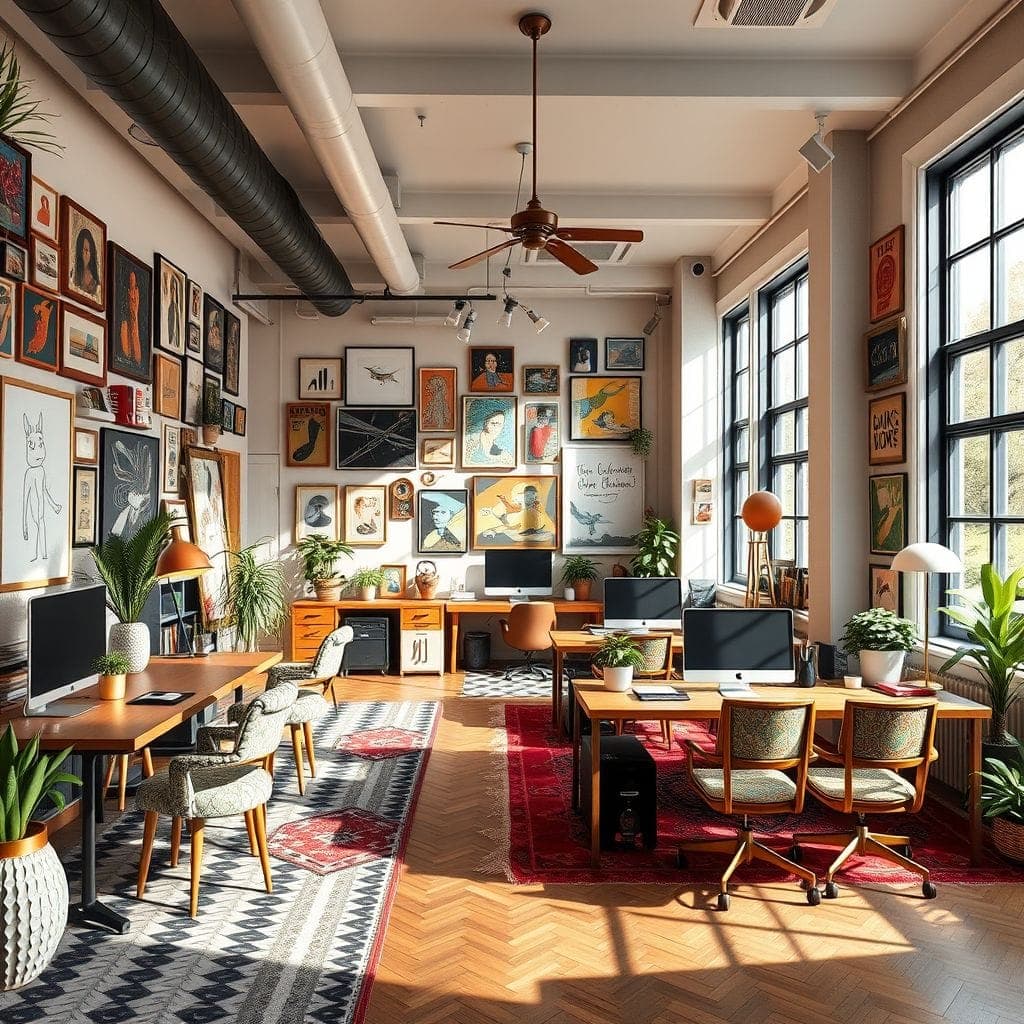 Maximalist Coworking Space design example 4