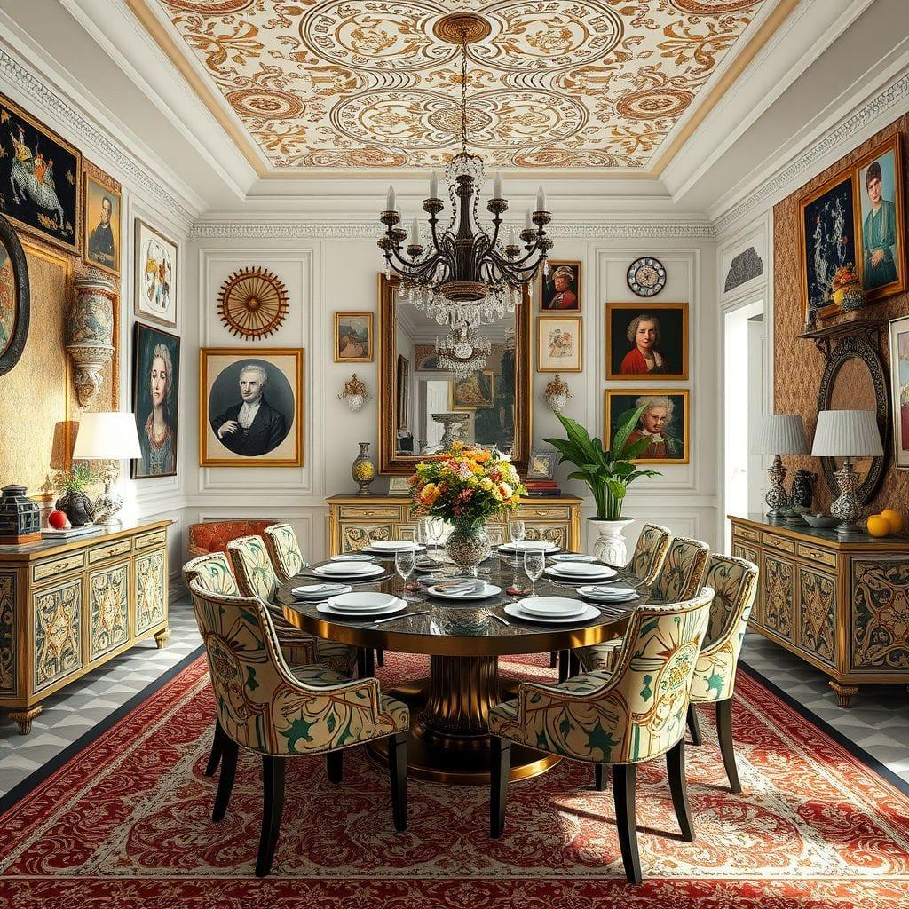 Maximalist Dining Room design example 2