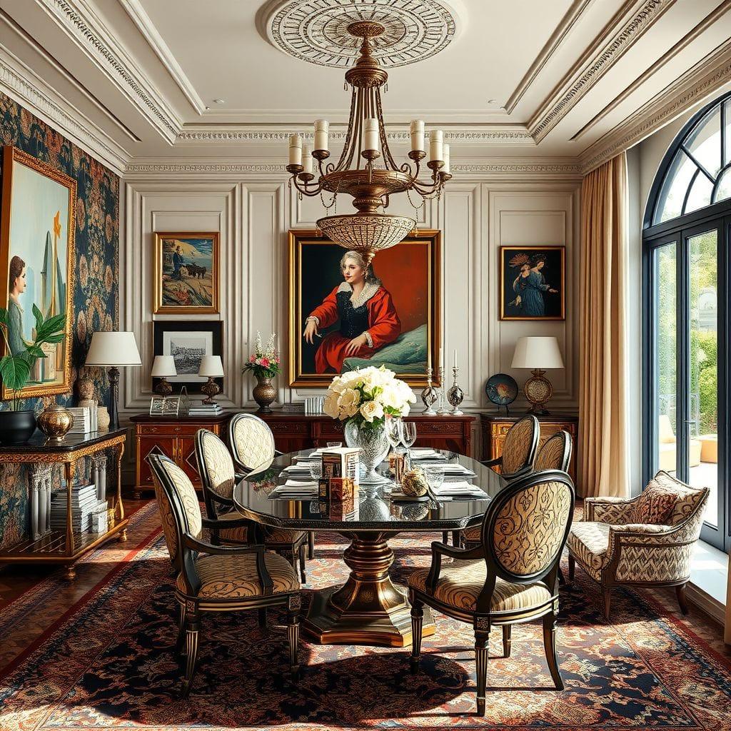 Maximalist Dining Room design example 3