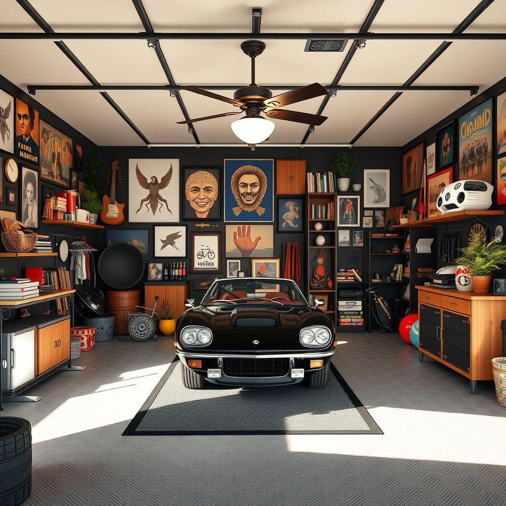 Maximalist Garage Gym design example 3