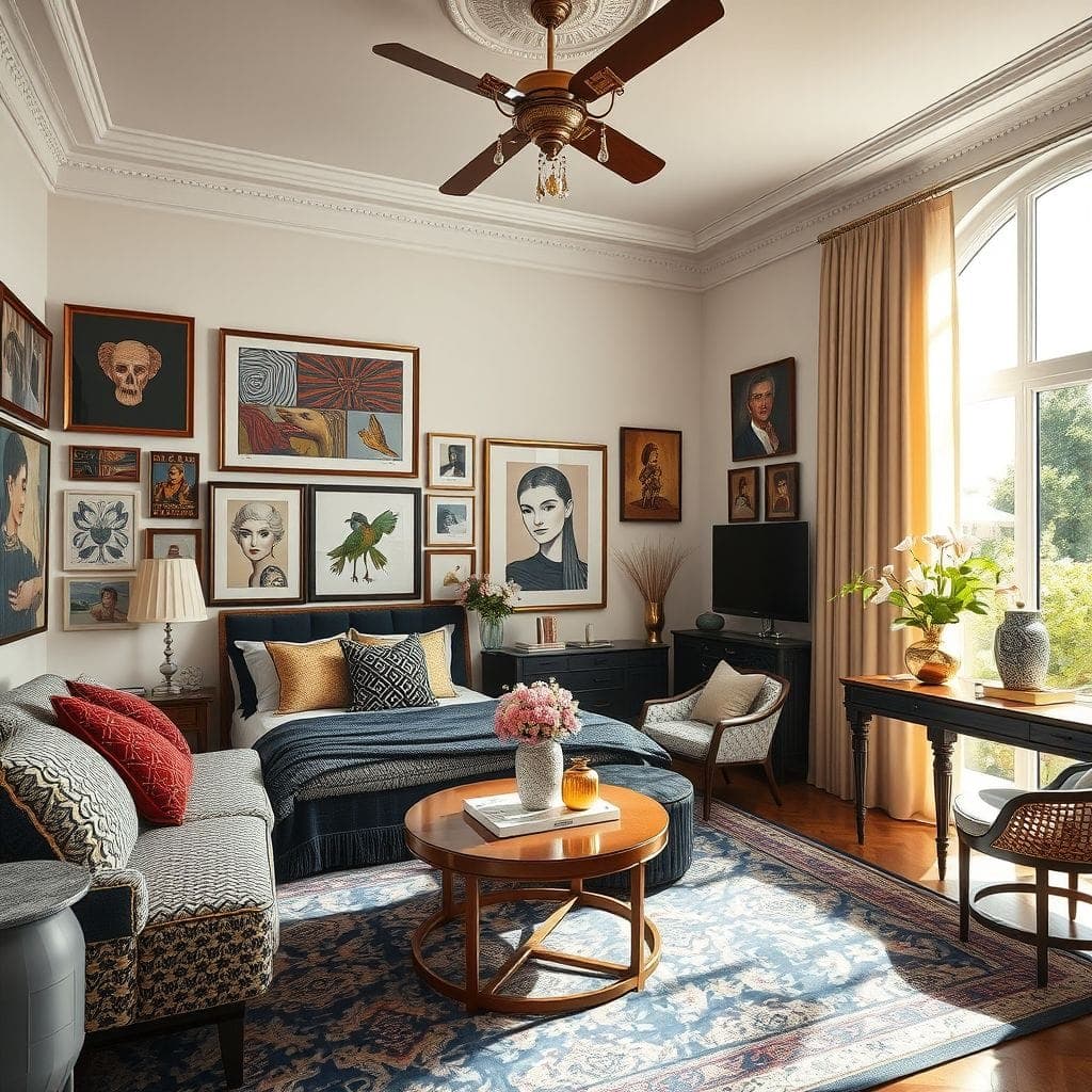 Maximalist Guest Room design example 1