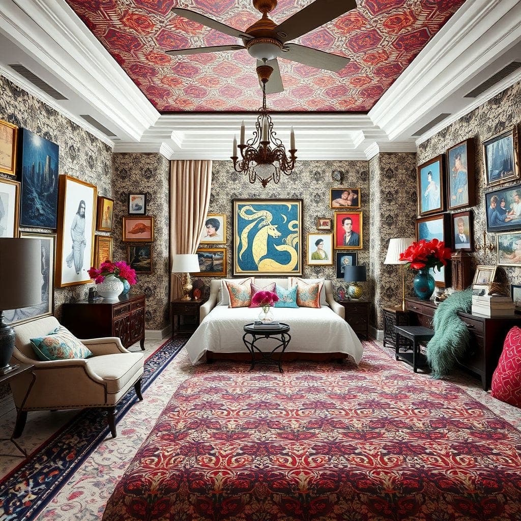 Maximalist Guest Room design example 2