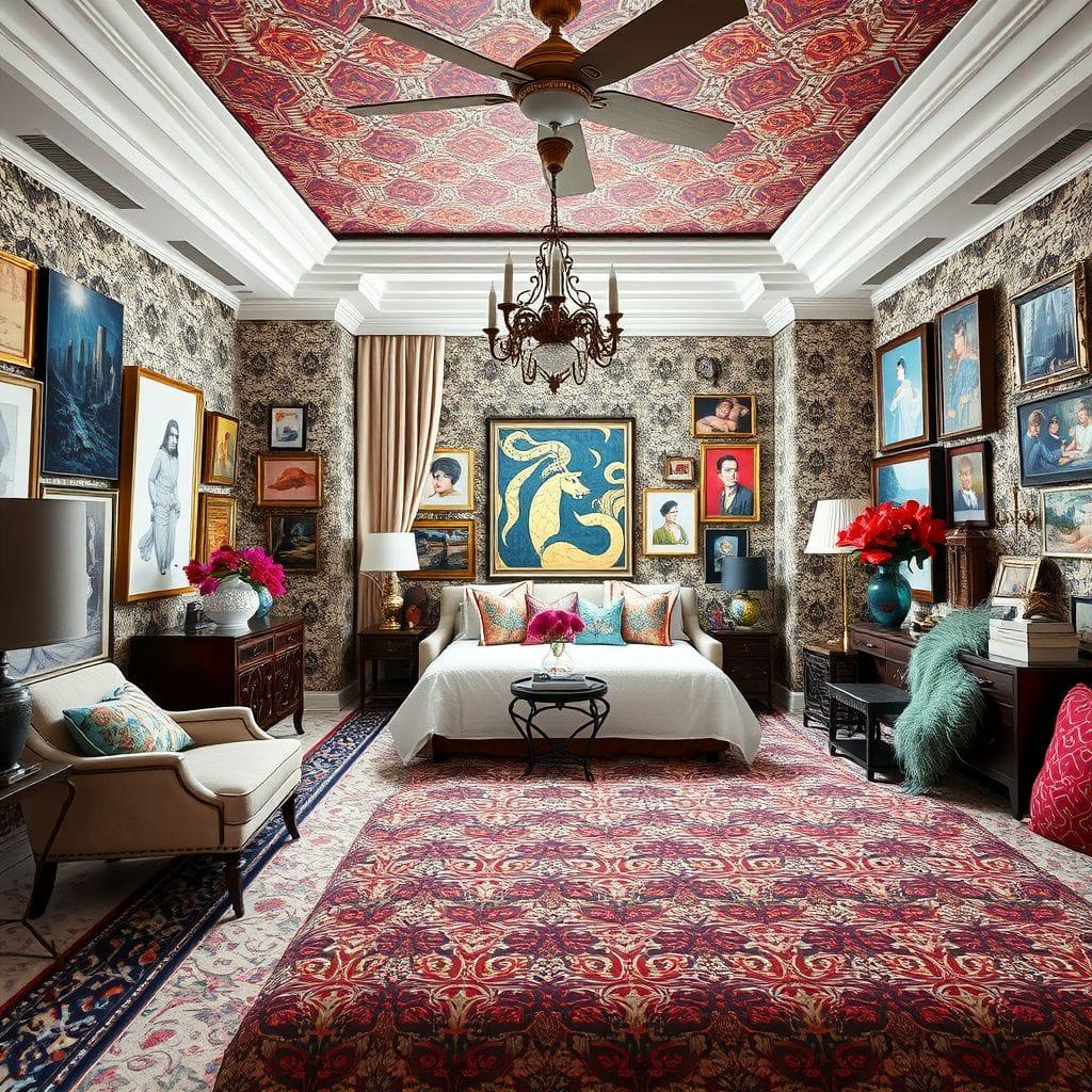 Maximalist Guest Room design example 2