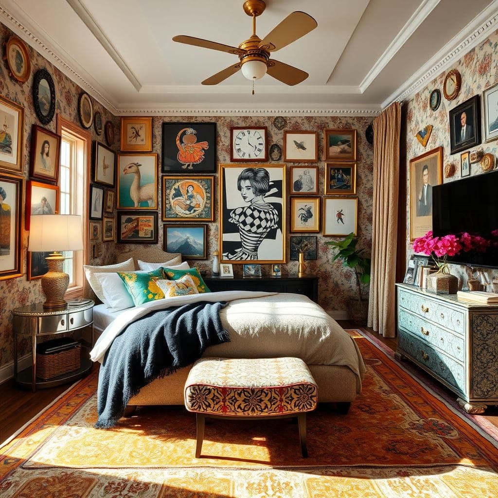 Maximalist Guest Room design example 3