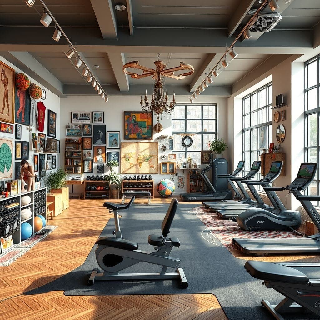 Maximalist Gym design example 3