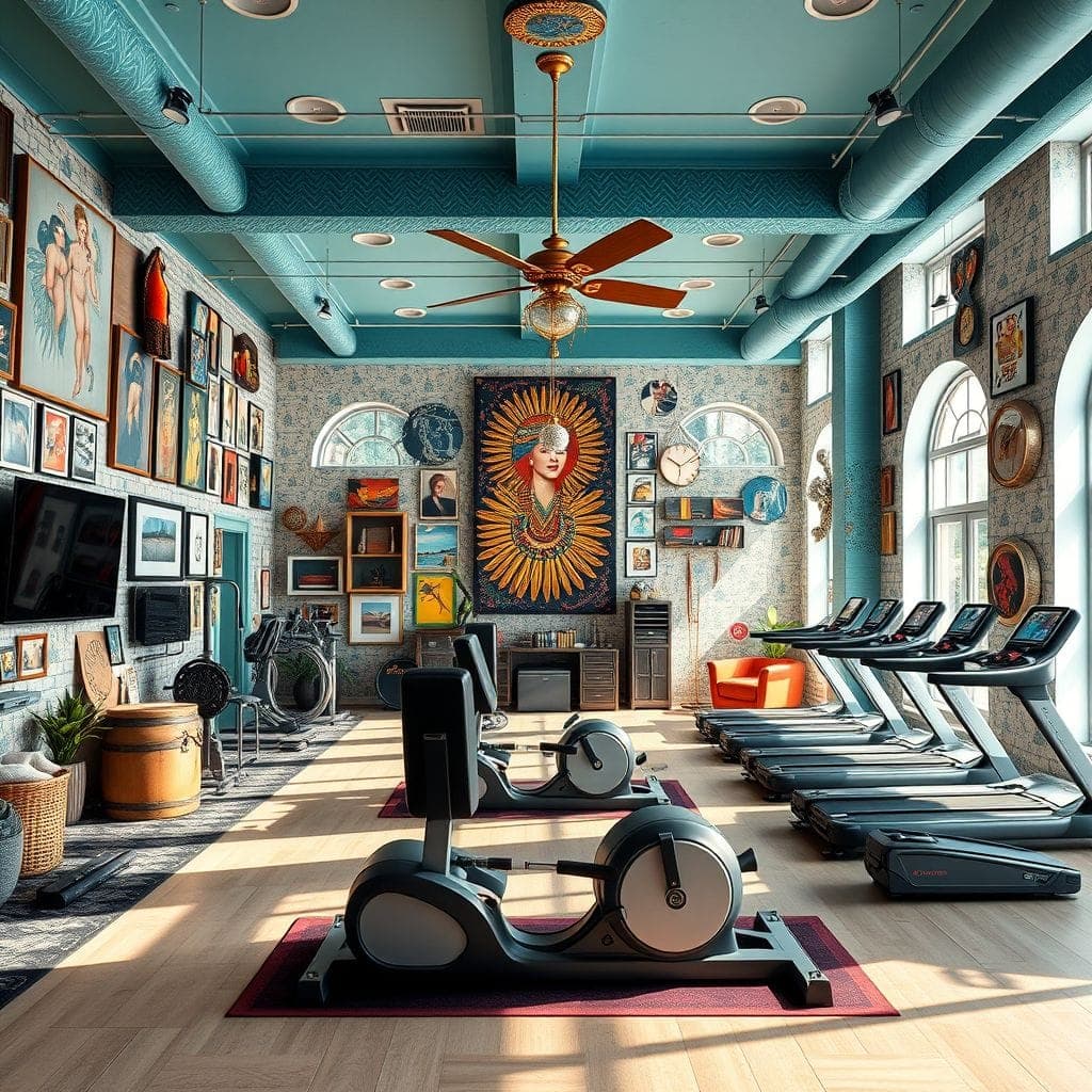 Maximalist Gym design example 4