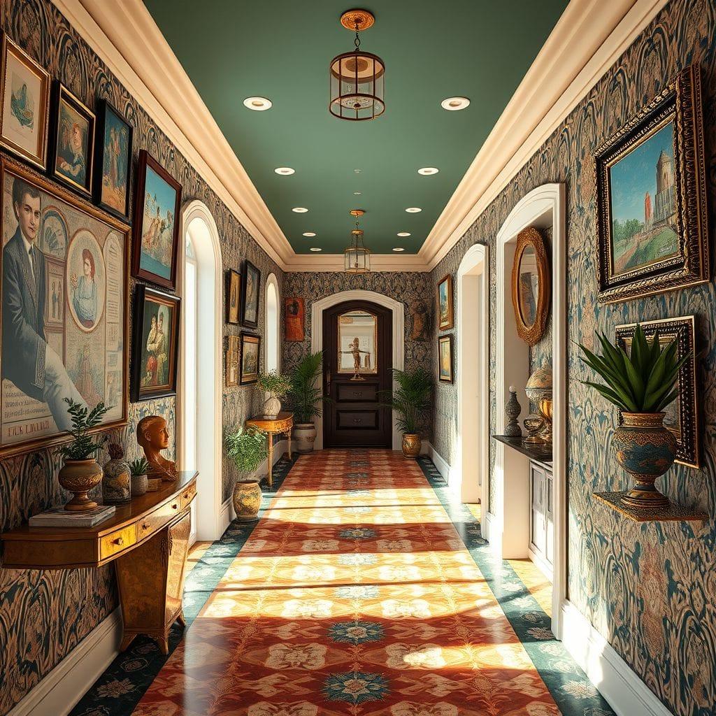 Maximalist Hallway design example 1