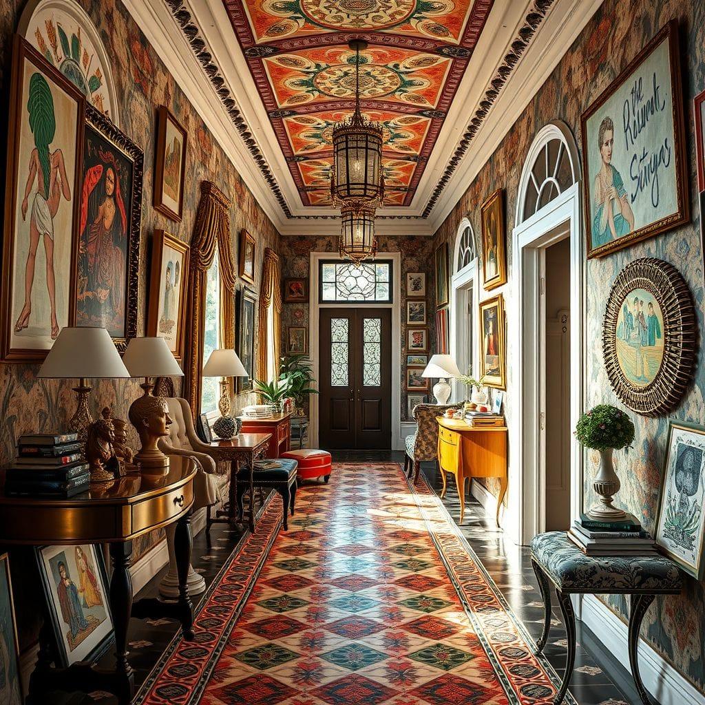 Maximalist Hallway design example 2