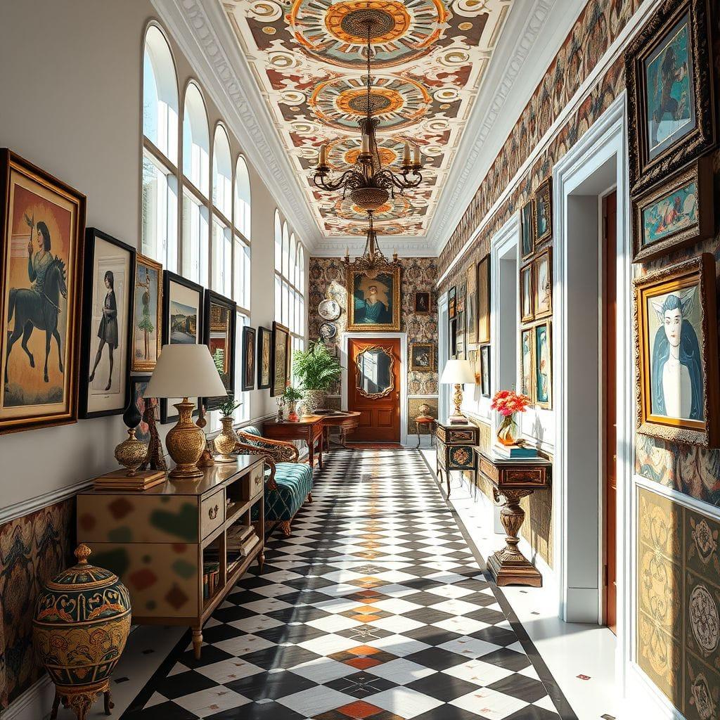 Maximalist Hallway design example 4