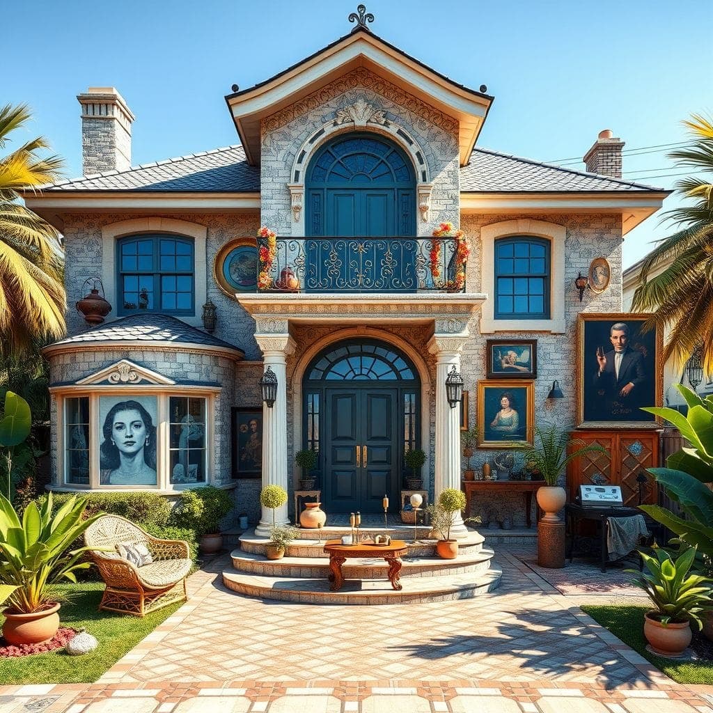 Maximalist House Exterior design example 2