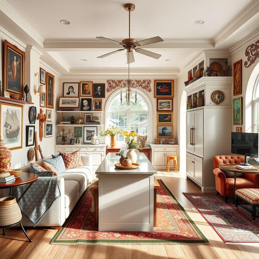 Maximalist Kitchen Living Combo design example 2