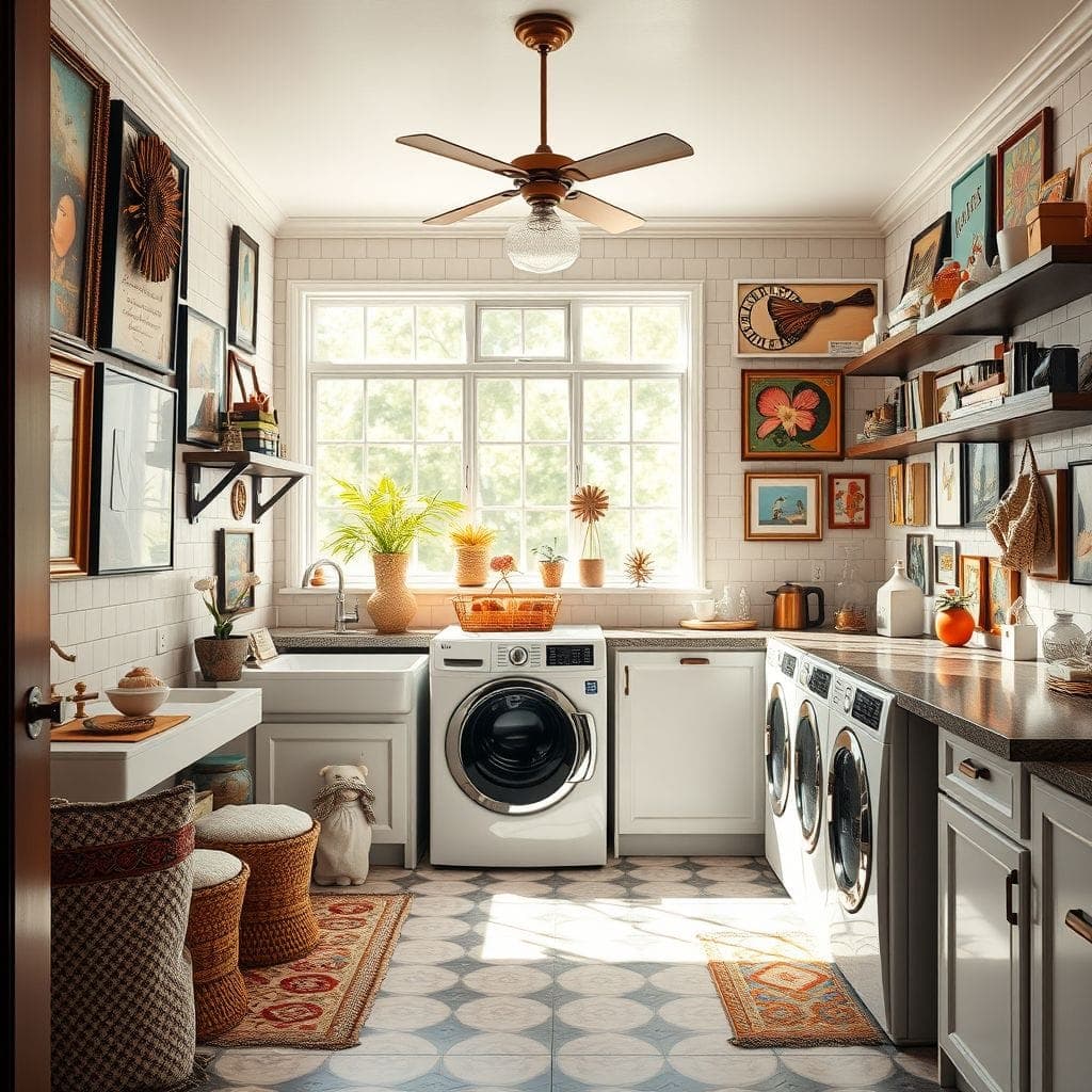 Maximalist Laundry Room design example 2