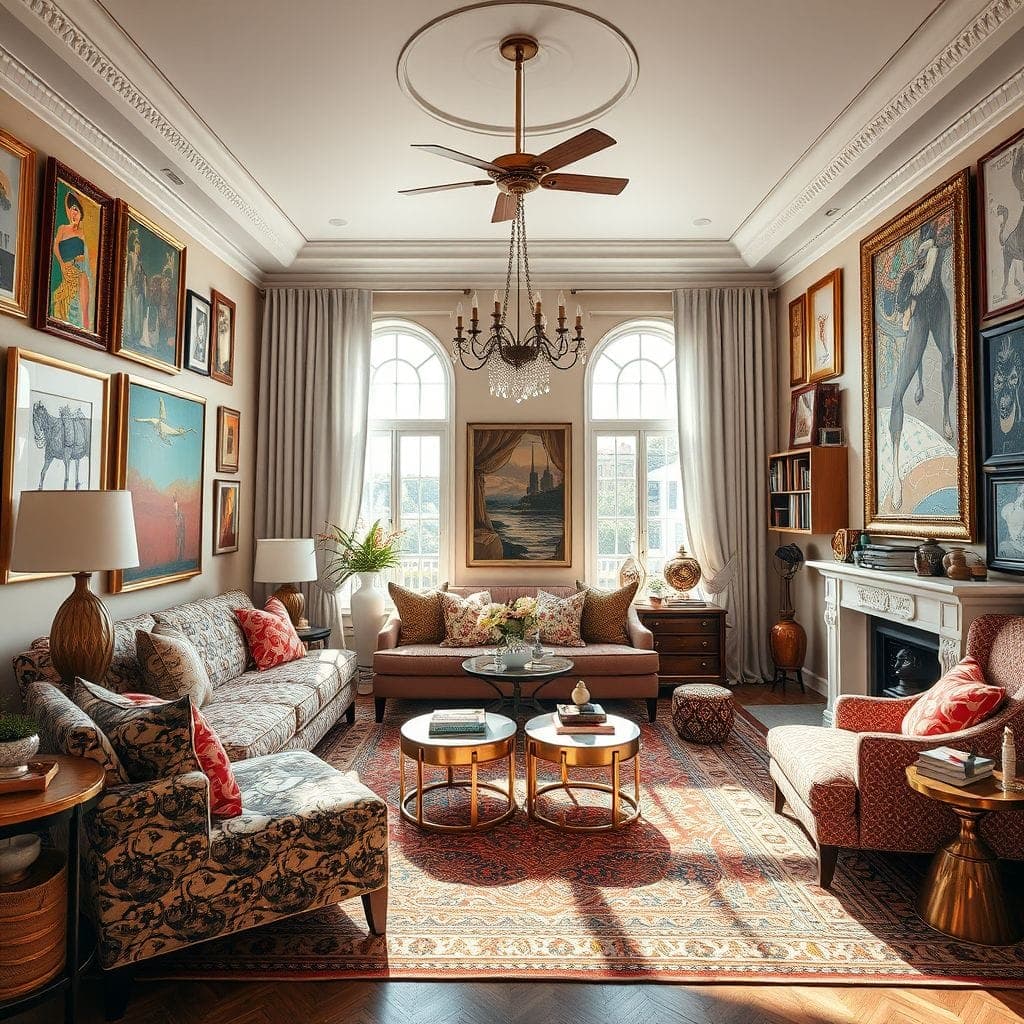 Maximalist Living Room design example 3