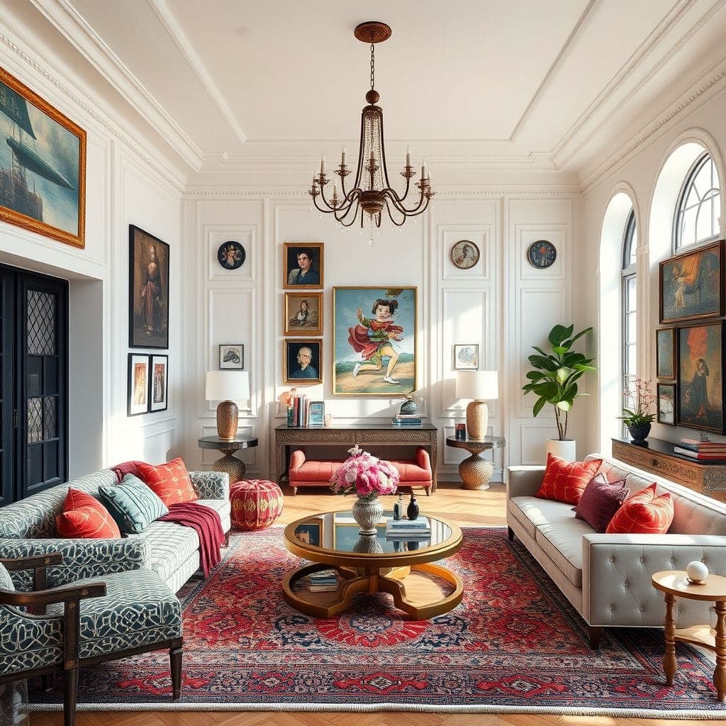 Maximalist Living Room design example 4