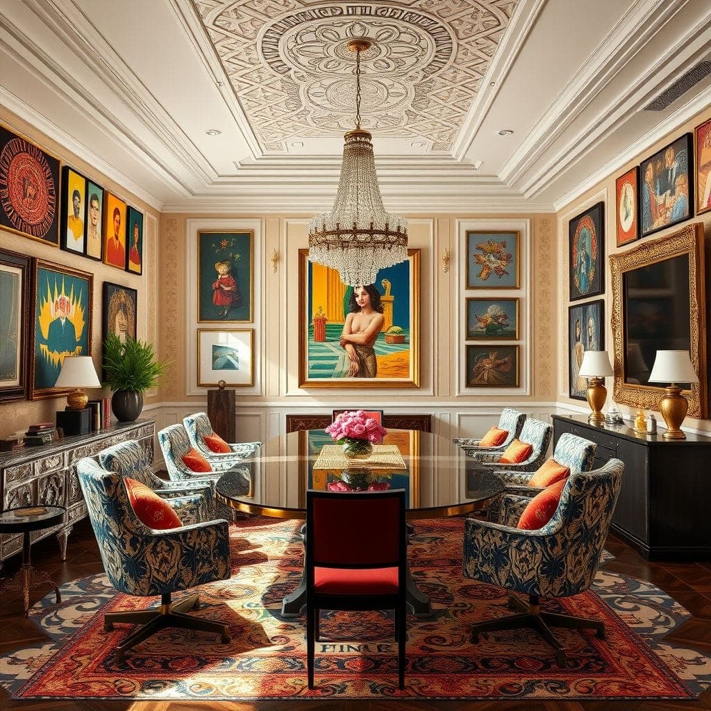 Maximalist Meeting Room design example 1
