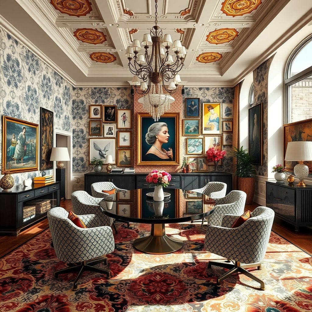 Maximalist Meeting Room design example 2