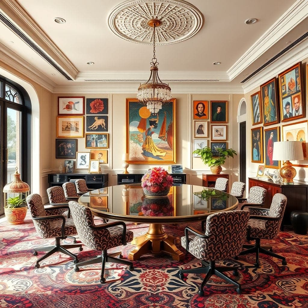 Maximalist Meeting Room design example 3