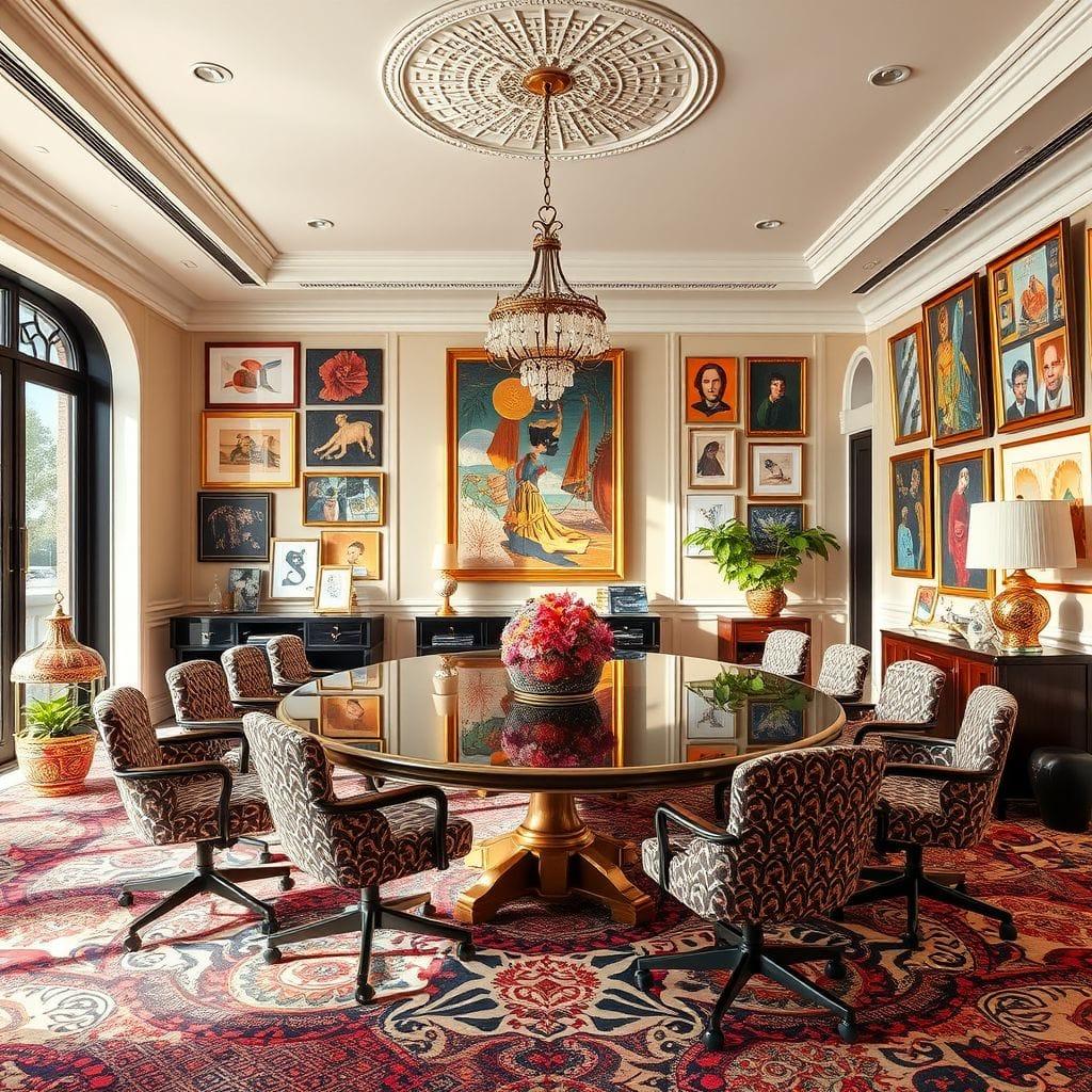 Maximalist Meeting Room design example 3