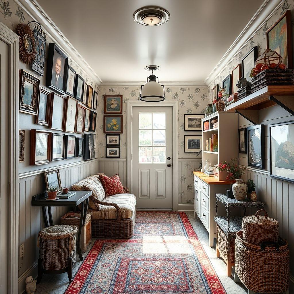 Maximalist Mudroom design example 1
