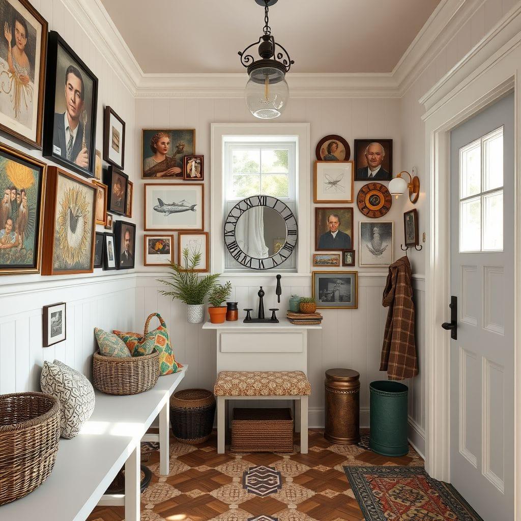 Maximalist Mudroom design example 3